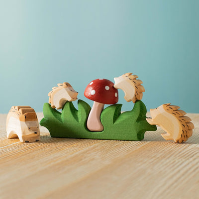 Bumbu Hedgehogs and Mushroom Set