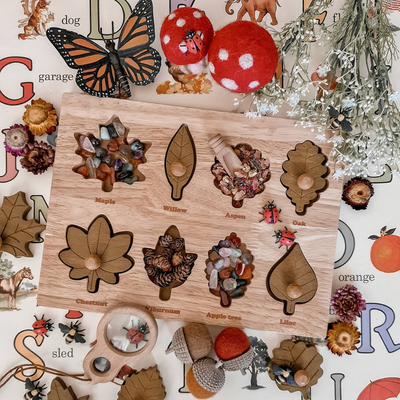 Q Toys Montessori Leaf Puzzle