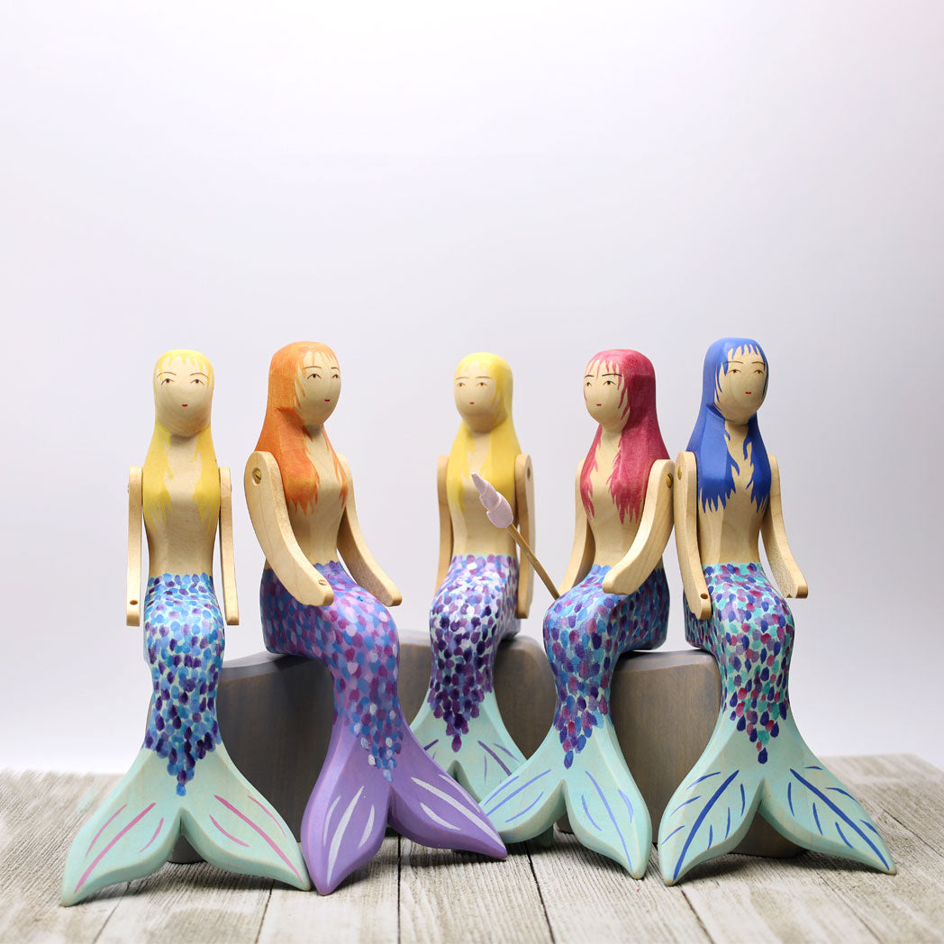 Atelier des Peupliers Mermaid with Rock – My Toy Wagon