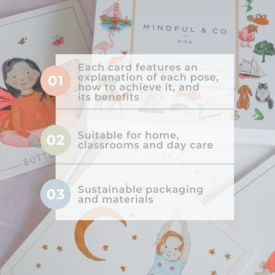 Sale Mindful and Co Kids Yoga Cards