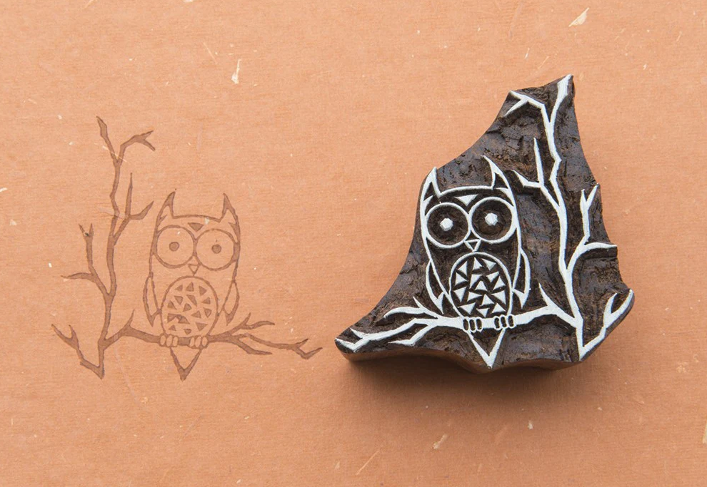 Owl in the Woods Stamp