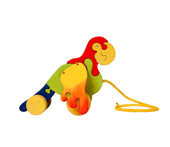 Sale Wooden Parrot Pull Along Toy