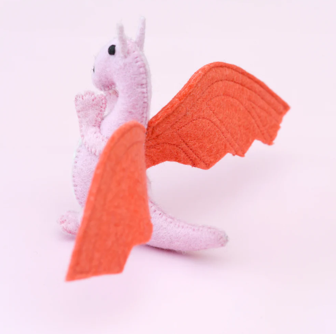 Felt Dragon, Pink