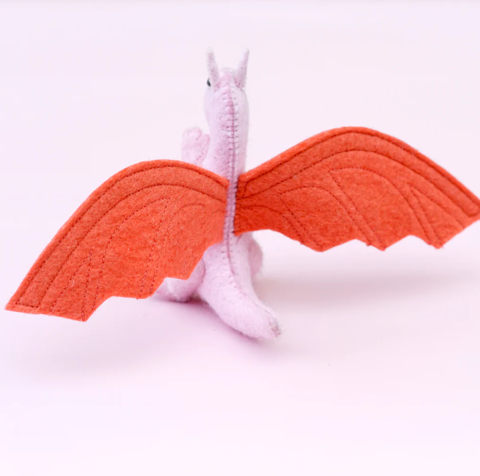 Felt Dragon, Pink