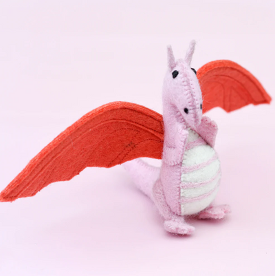 Felt Dragon, Pink