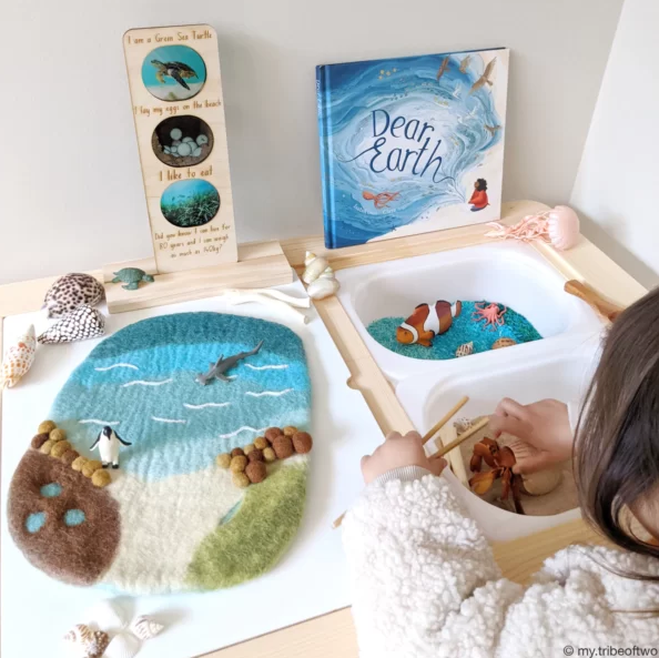 Sea, Beach and Rockpool Playmat