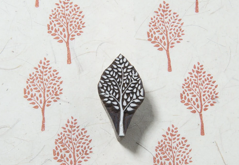 Small Leafy Tree Stamp