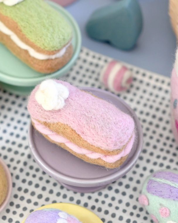Felt Strawberry Eclair