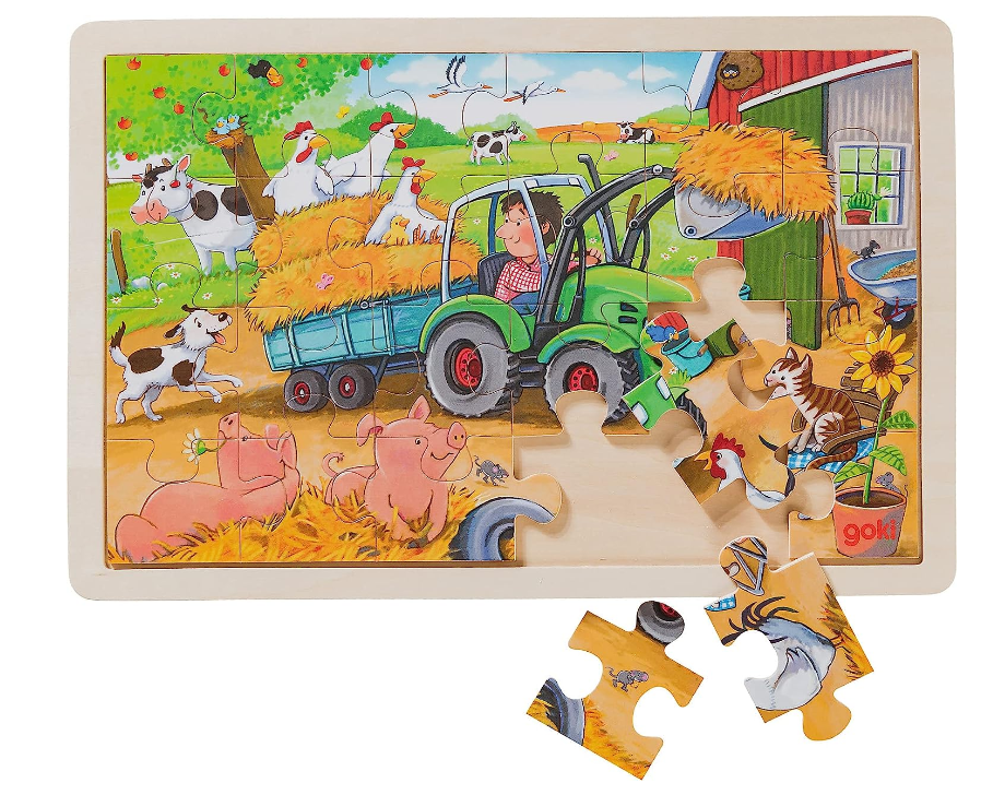 Sale Goki Small Tractor Puzzle