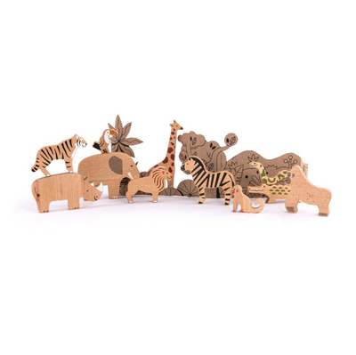 Sale Bajo Wooden Animals Play Set, Wild