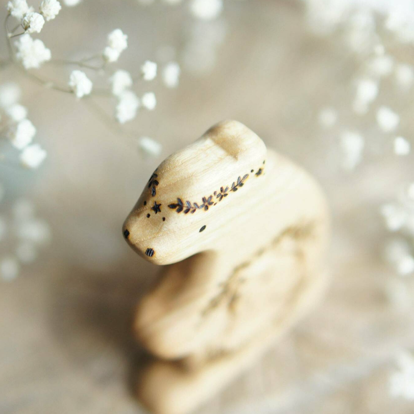 Wooden bear announcement puzzle by Tiny Fox Hole (view 2)