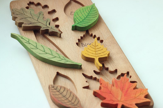 Wooden Leaves Puzzle