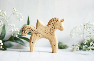 Sale Wooden Unicorn with Wings